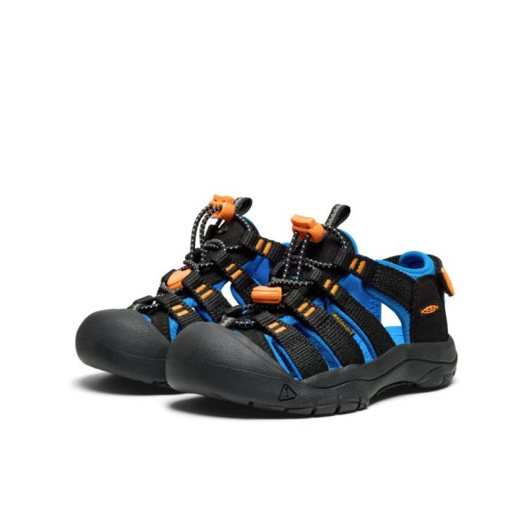 Little Kids' Newport Boundless Sandal  |  Black/Precious Blue