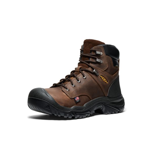 Men's Mt Vernon II 6 Waterproof Boot (Steel Toe)  |  Dark Earth/Black
