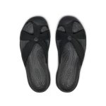 Women's Bali Leather Slide Sandal  |  Black/Black