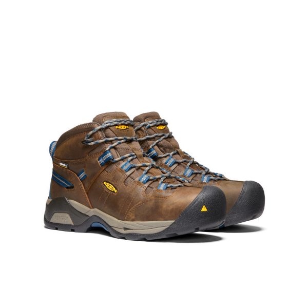 Men's Detroit XT Waterproof Boot (Steel Toe)  |  Cascade Brown/Orion Blue