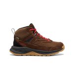 Big Kids' Hightrail Waterproof Hiking Boot  |  Dark Earth/Garnet