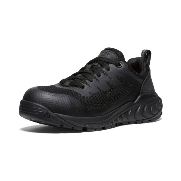 Women's Arvada ESD Work Sneaker (Carbon Toe) | Black/Black