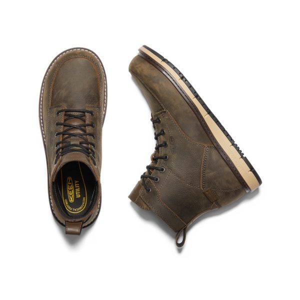 Men's San Jose 6 Waterproof Boot (Aluminum Toe) | Cascade Brown/Black