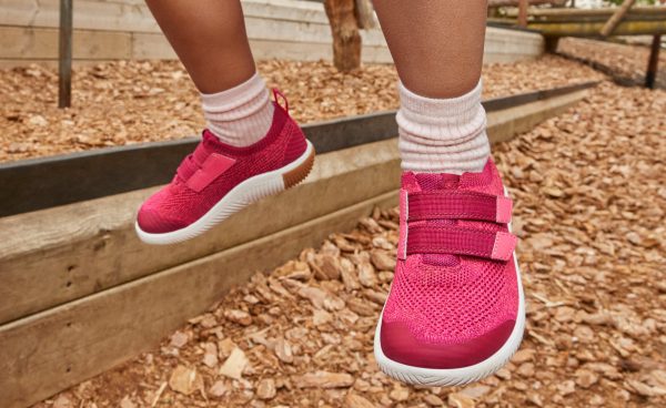 Big Kids' KNX Knit Double Strap  |  Beaujolais/Raspberry
